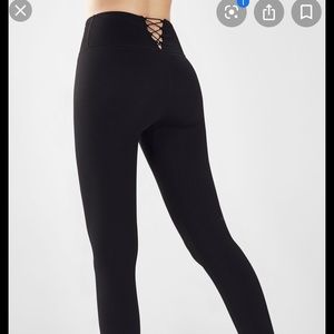 Fabletics lace up ribbed legging